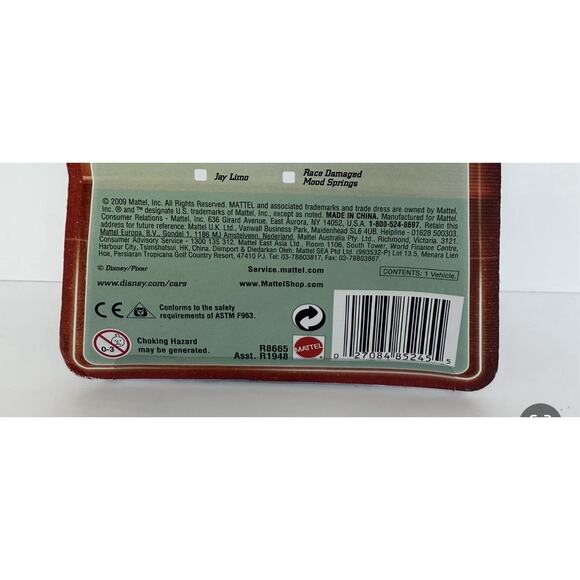 NIB Disney Cars Final Lap Collection #152 Jonathan Wrenchworths 1:55 Die Cast - Picture 5 of 5